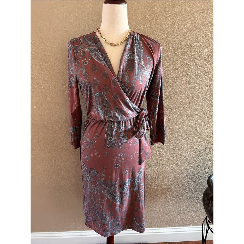 Paisley print dress